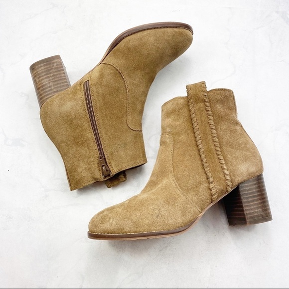 [Matisse] Tan Suede Ankle Booties - Picture 1 of 4
